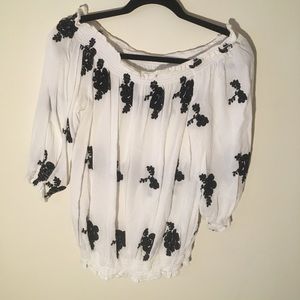 White Off the Shoulder Top